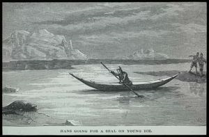 Image of Hans Going for a Seal on Young Ice, Engraving